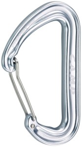 Photon Wire straight gate karabinek, kolor titan