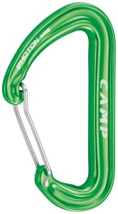 Photon Wire straight gate karabinek, kolor green