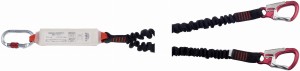 Shock Abs. rewind Lonża Y 175cm karabinki Hercules