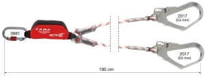 Retexo Rope Lonża Y 190cm karabinki MGO