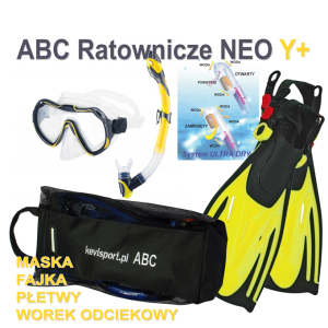 ABC nurkowe NEO Y+ (maska, fajka, płetwy)