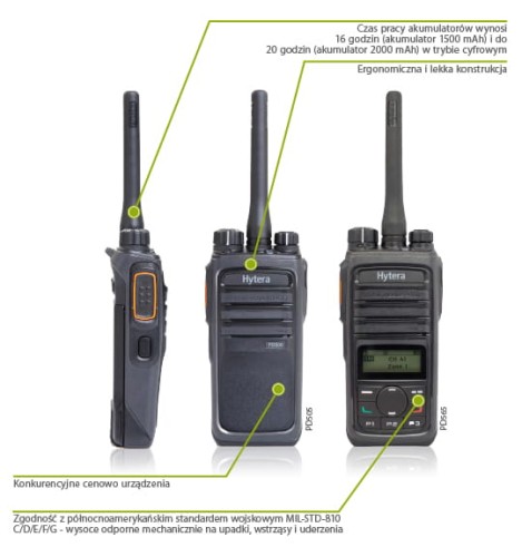 Radiotelefon przenośny Hytera PD565